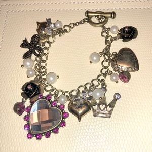Betsey Johnson Royal Engagement Charm Bracelet